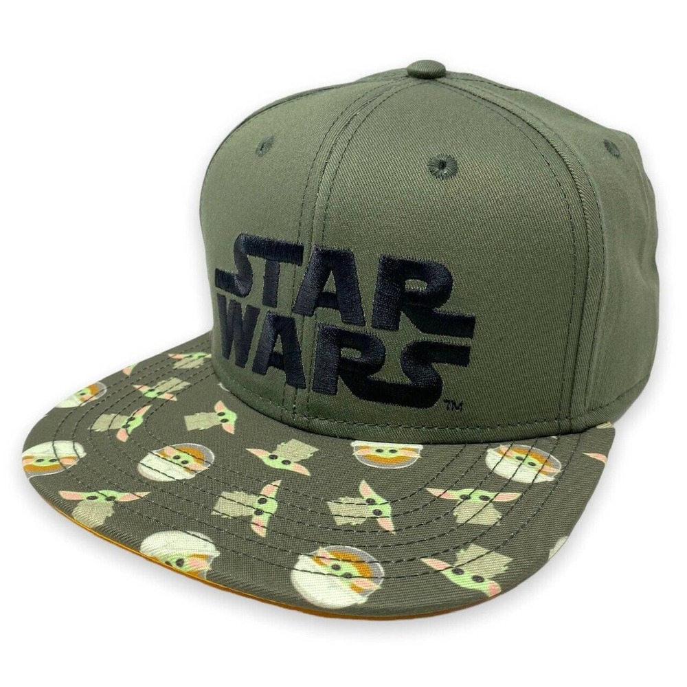 Star Wars Men's Officially Licensed Mandalorian Baby Yoda Snapback Hat Cap
